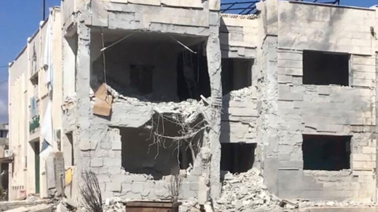 İdlib'de bombalanan Sermin kasabası ilk kez görüntülendi!