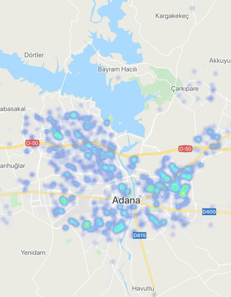 Seyahat yasağı uzatılan illerde korona virüs yoğunluk haritası!