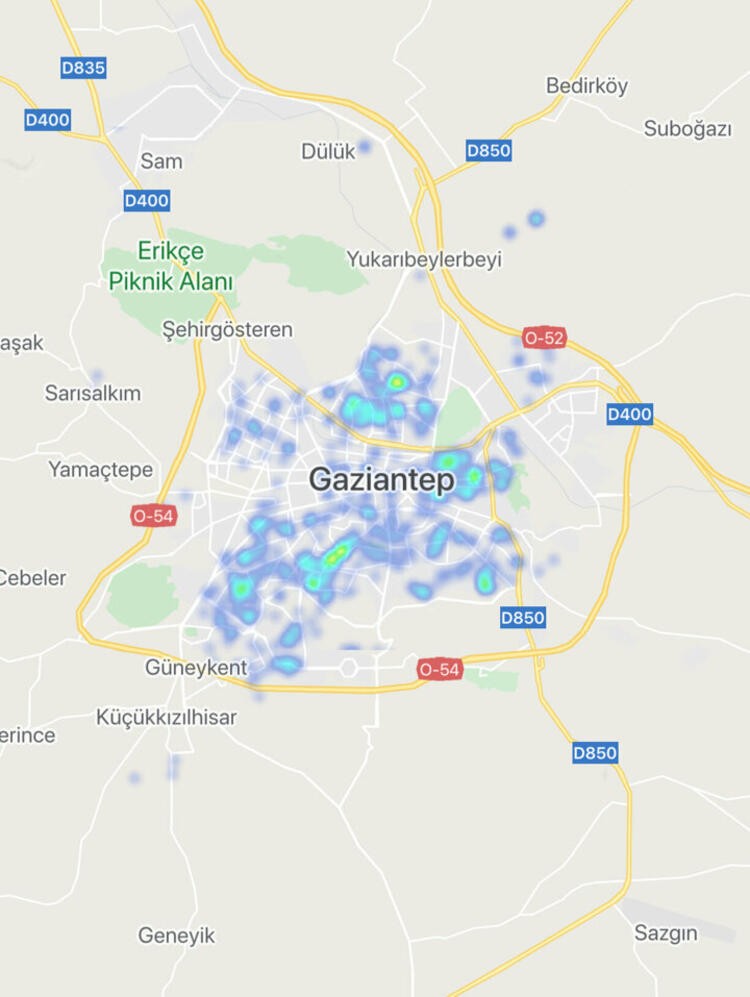 Seyahat yasağı uzatılan illerde korona virüs yoğunluk haritası!