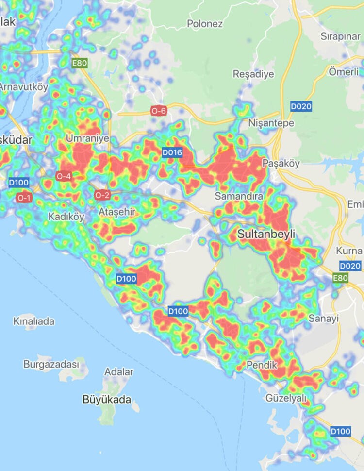 Seyahat yasağı uzatılan illerde korona virüs yoğunluk haritası!