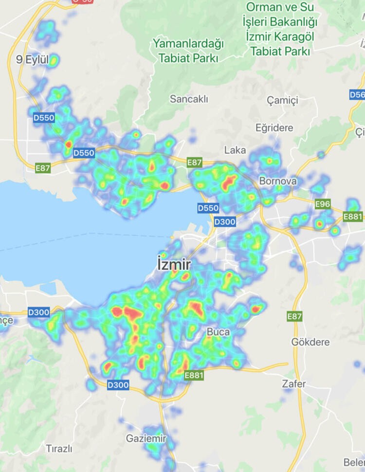 Seyahat yasağı uzatılan illerde korona virüs yoğunluk haritası!