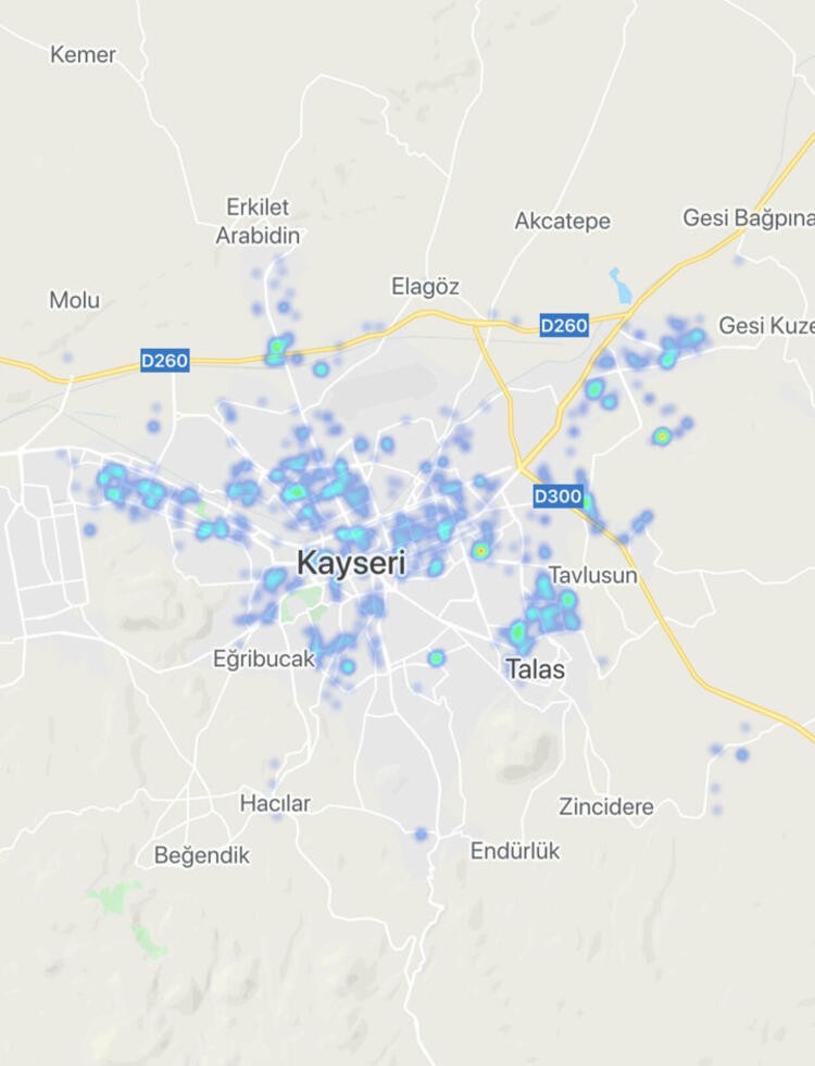 Seyahat yasağı uzatılan illerde korona virüs yoğunluk haritası!