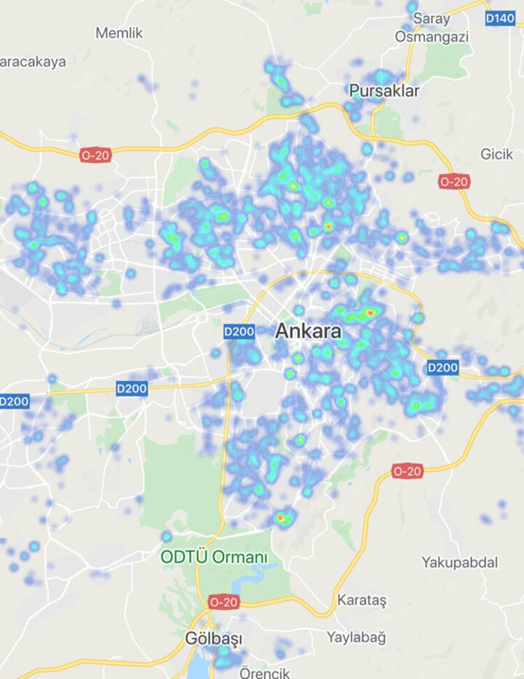 Seyahat yasağı uzatılan illerde korona virüs yoğunluk haritası!