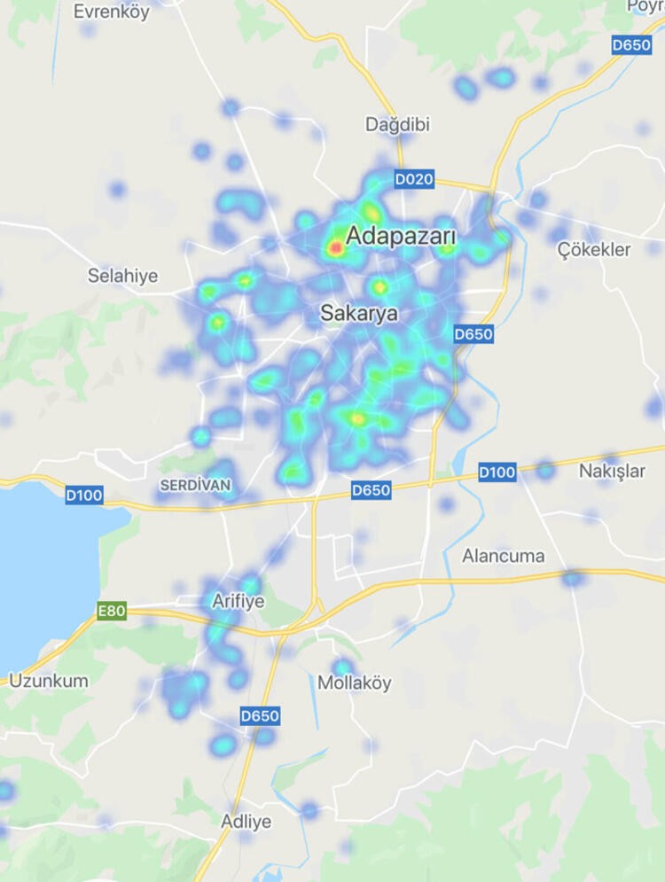 Seyahat yasağı uzatılan illerde korona virüs yoğunluk haritası!