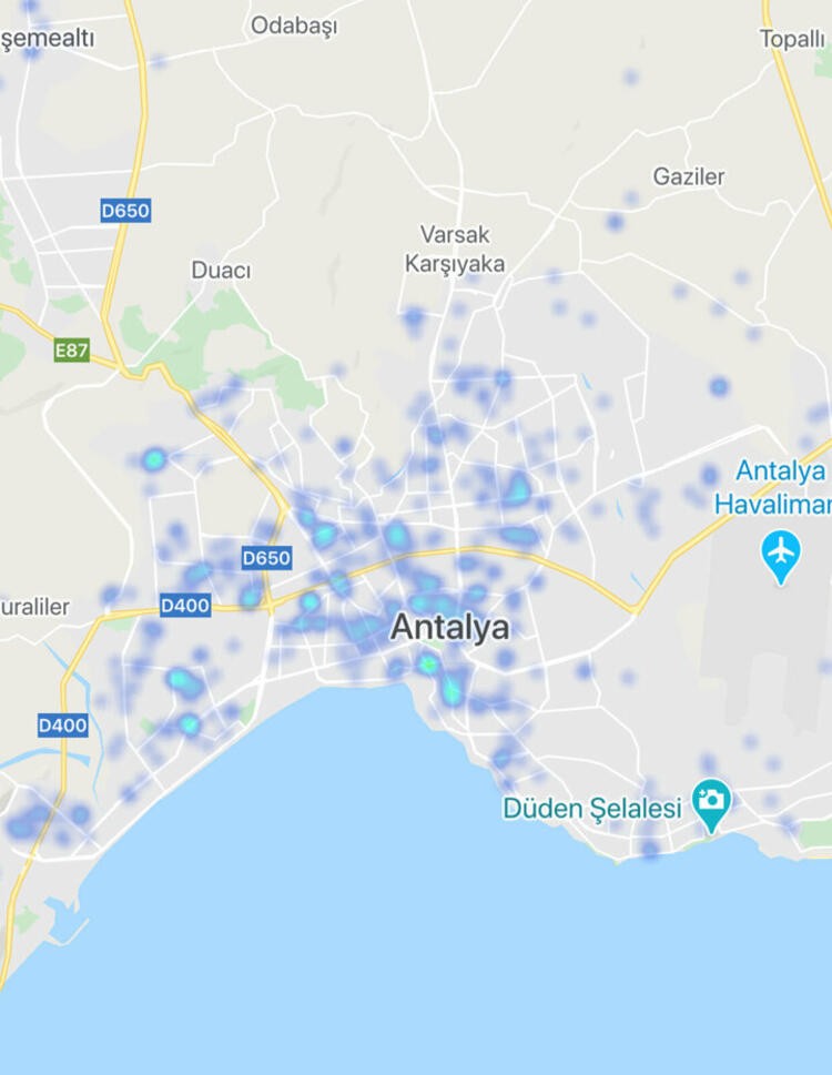 Seyahat yasağı uzatılan illerde korona virüs yoğunluk haritası!