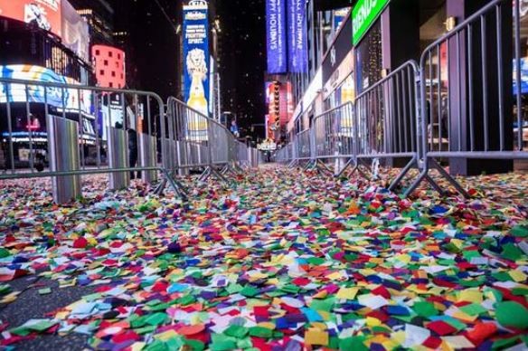 New York Times Meydanı'nda yeni yıl sanal ortamda kutlandı