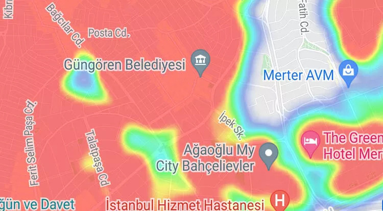 Endişelendiren görüntü: İstanbul'da ilçe ilçe son durum...