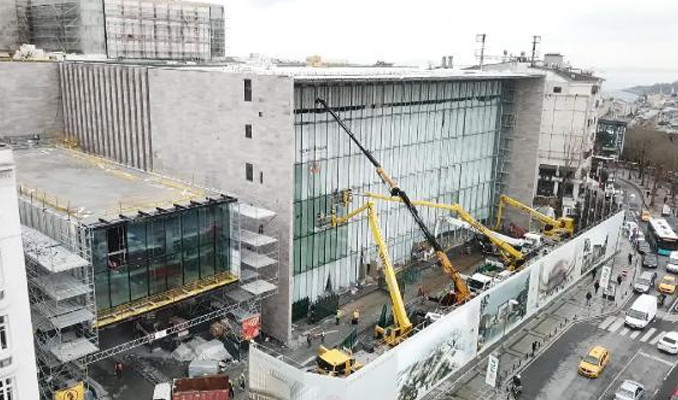 Taksim'deki AKM inşaatının %86'sı tamamlandı