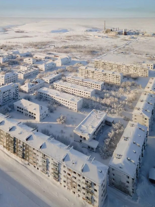 Buz ve karlarla kaplı hayalet şehir; Vorkuta