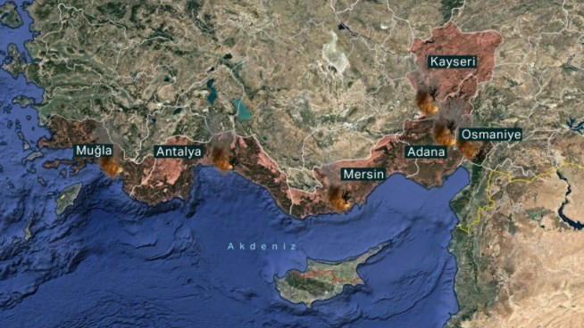 Türkiye'nin 'ciğerleri' yanıyor: 7 ilde orman yangını