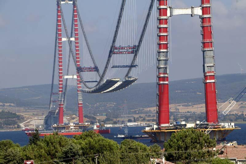 1915 Çanakkale Köprüsü'nün yolu göründü!