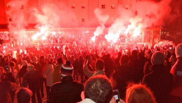 2022'ye coşkulu karşılama