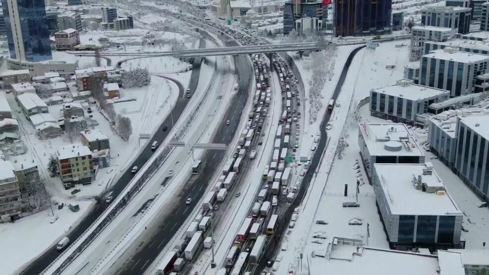 İstanbul'da kabus havadan görüntülendi!