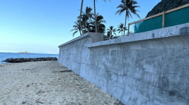 Obama, Hawaii'de okyanus kıyısındaki tartışmalı evinin inşaatını denetledi