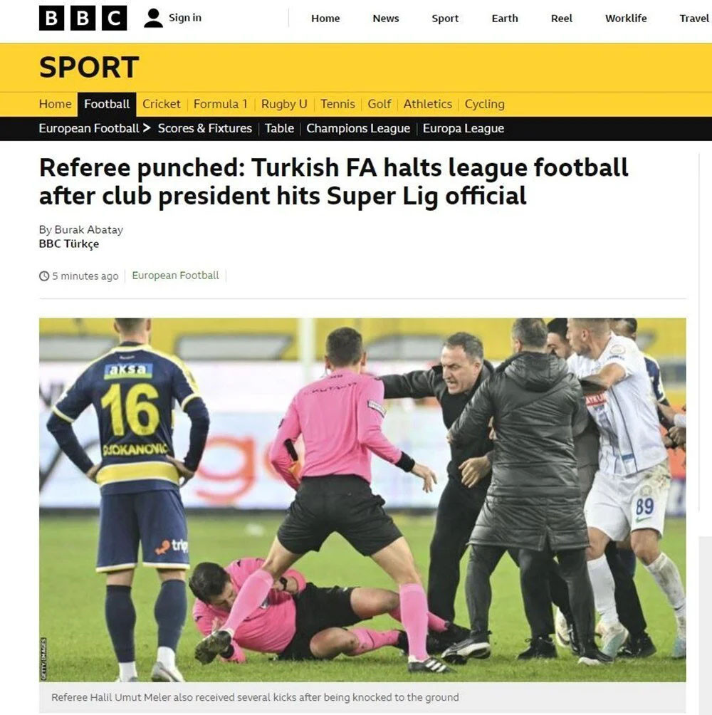 Türk futbolunun utanç gecesi dünya basınında böyle yankılandı!