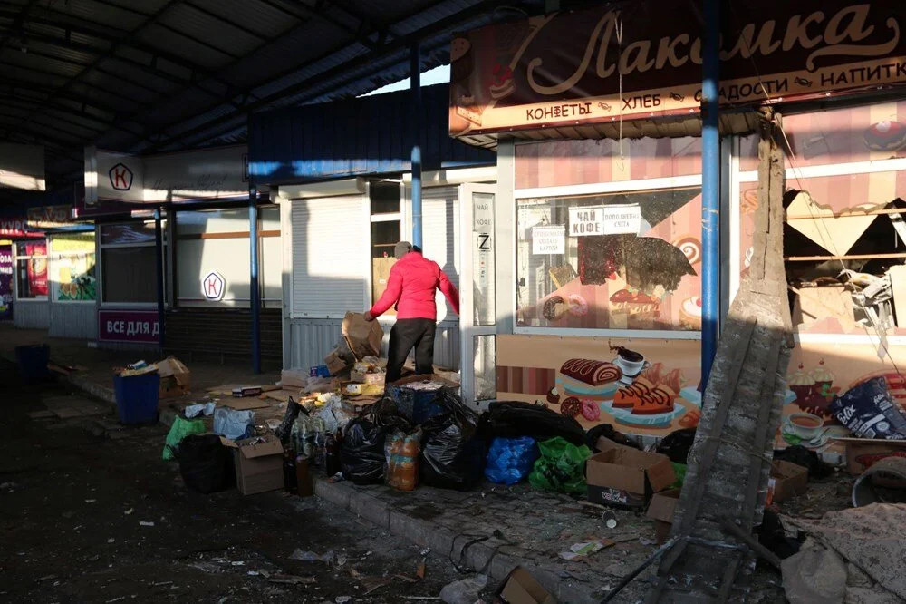 Donetsk'te pazar alanında patlama: Çok sayıda ölü var!