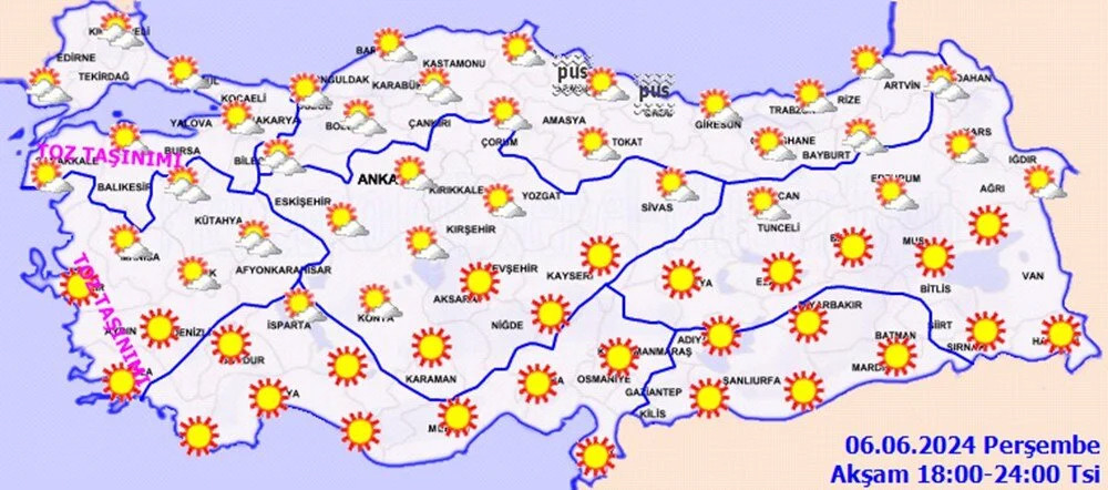 Bunaltan sıcaklara yağmur molası!