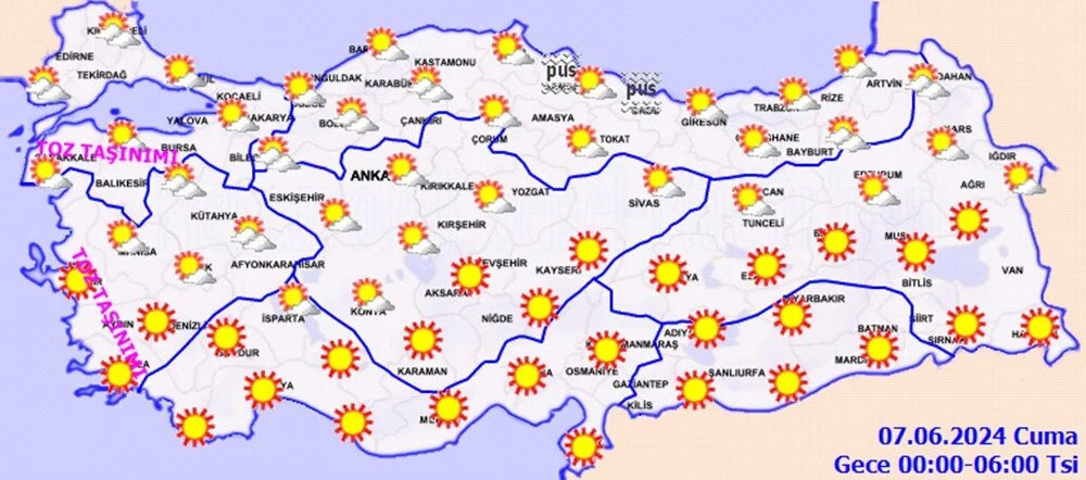 Bunaltan sıcaklara yağmur molası!