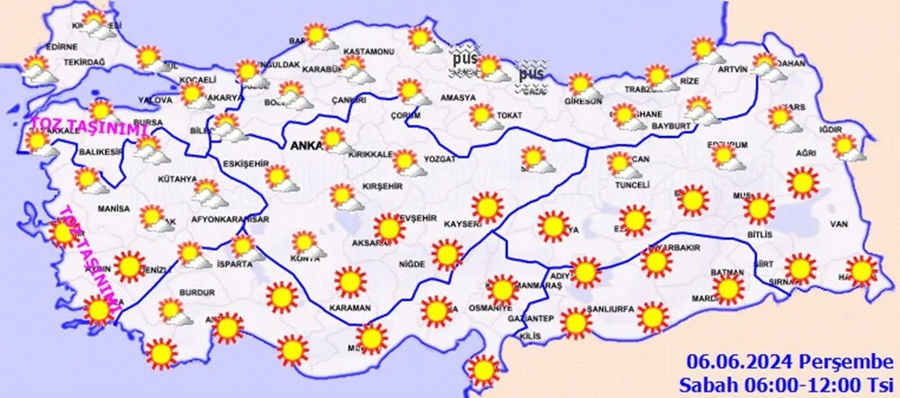 Bunaltan sıcaklara yağmur molası!