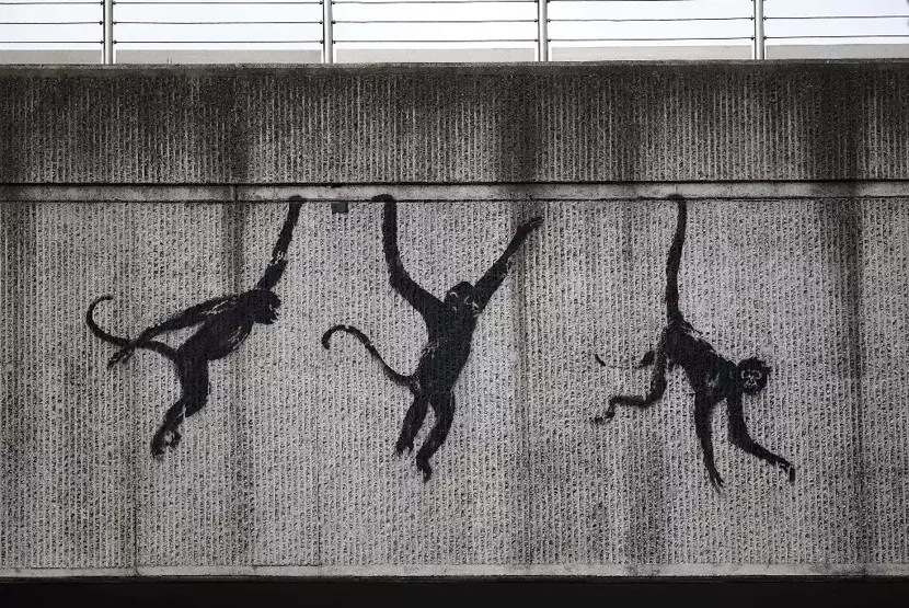 3 yeni eserde gizemli mesaj: Banksy fırtınası!