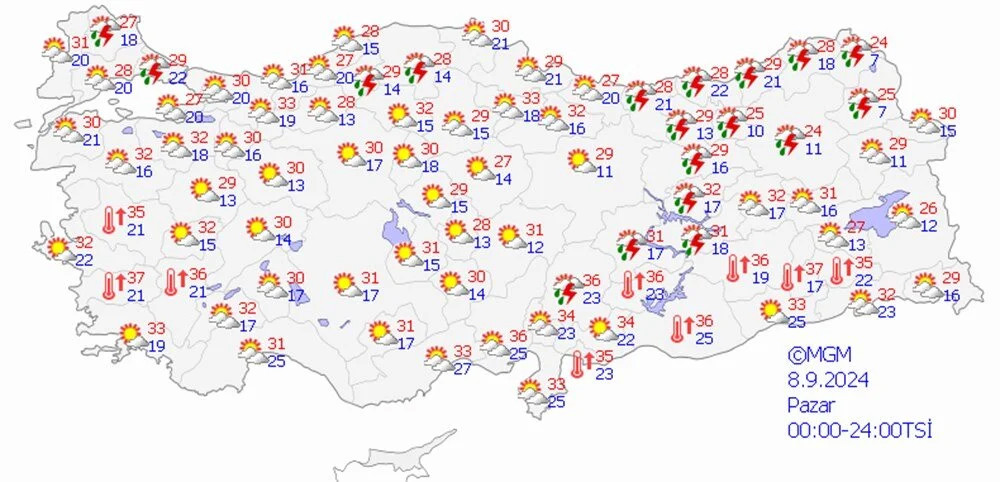 Meteoroloji 4 ili uyardı: Kuvvetli sağanak yağış kapıda!