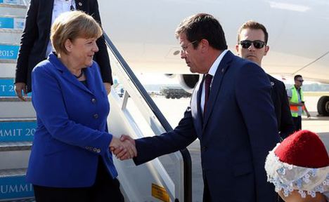 Merkel Antalya'ya geldi