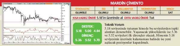 21 hisselik teknik analiz