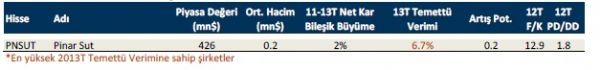 Temettü verimi yüksek 10 hisse