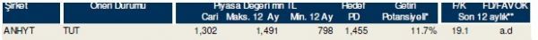 85 hisselik dev analiz