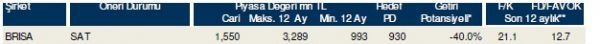 85 hisselik dev analiz