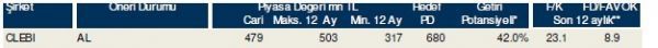 85 hisselik dev analiz