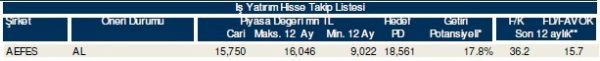 85 hisselik dev analiz