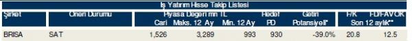 85 hisselik dev analiz