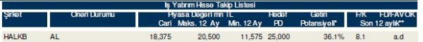 85 hisselik dev analiz