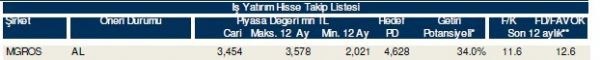 85 hisselik dev analiz