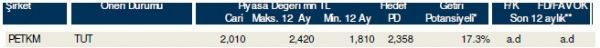85 hisselik dev analiz