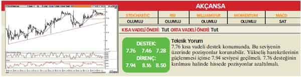 22 hisselik teknik analiz
