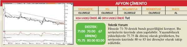 21 hisselik teknik analiz