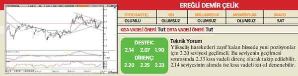 21 hisselik teknik analiz