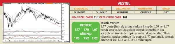 21 hisselik teknik analiz