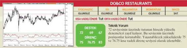 22 hisselik teknik analiz