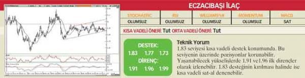 22 hisselik teknik analiz