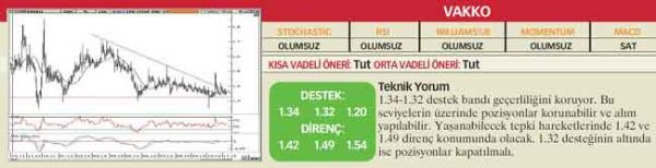 22 hisselik teknik analiz