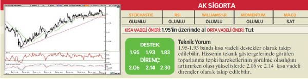 22 hisselik teknik analiz