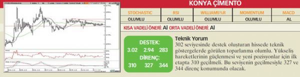 22 hisselik teknik analiz