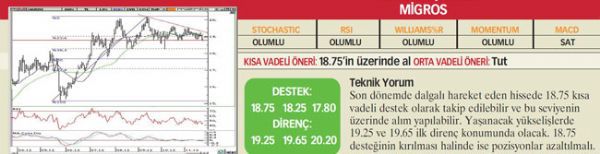 22 hisselik teknik analiz