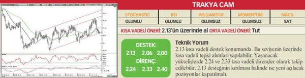 22 hisselik teknik analiz