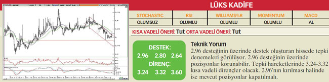 22 hisselik teknik analiz