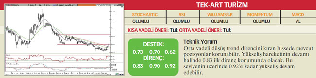 22 hisselik teknik analiz