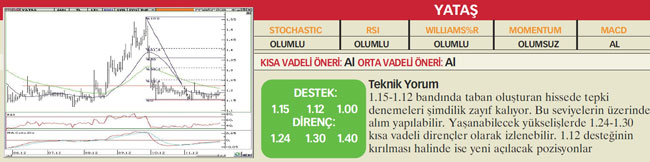 22 hisselik teknik analiz
